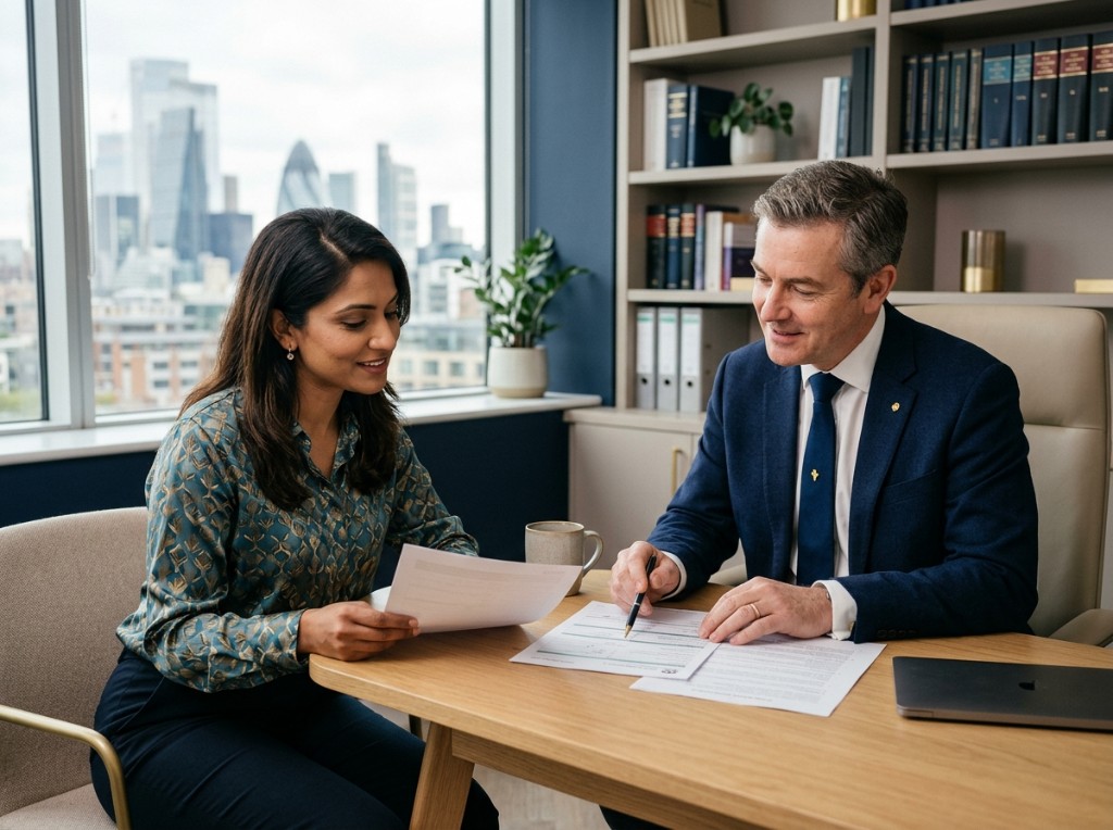 Black & Co Solicitors advisors reviewing a case together